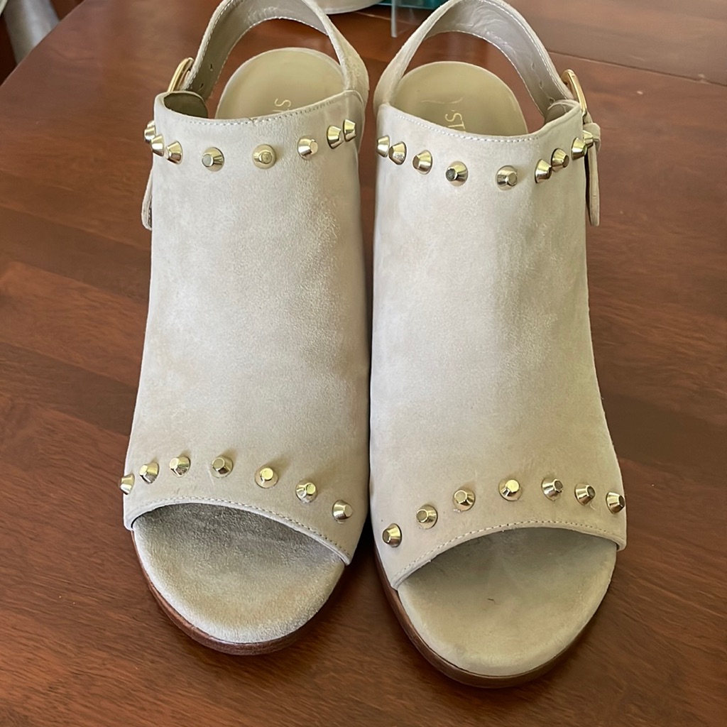 Stuart Weitzman Commodore Studded Slingback Mule
